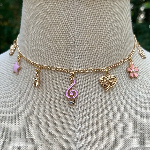 Handmade Coquette Charm Choker Necklace - Picture 3 of 11